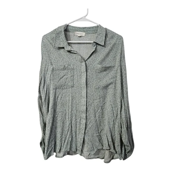 Hippie Rose button down cheetah print blouse! - Picture 1 of 5